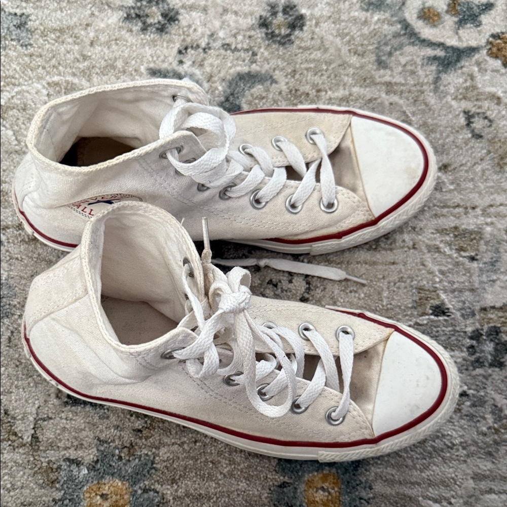 Converse White High-Top Sneakers